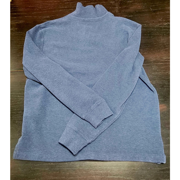 Polo Ralph Lauren Blue Pony Men's Quarter-Zip Pullover Sweater Blue Size M - Picture 4 of 4